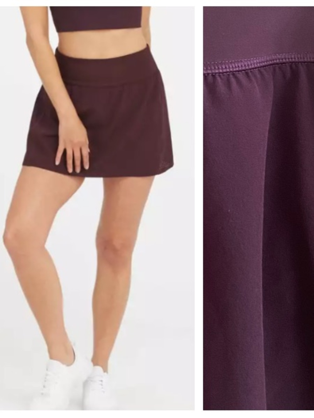 SPANX The Get Moving Skort Skirt Plum Purple Medium